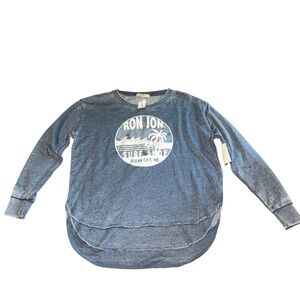 Ron Jon Ocean City Blue Fleece Lined Long Sleeve